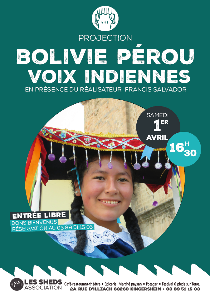 Affiche Bolivie Pérou - Voix indiennes