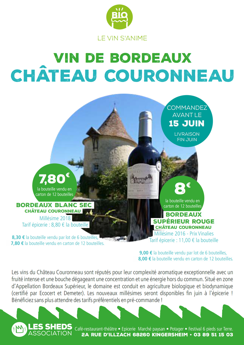 Affiche Vins de Bordeaux « Château Couronneau »