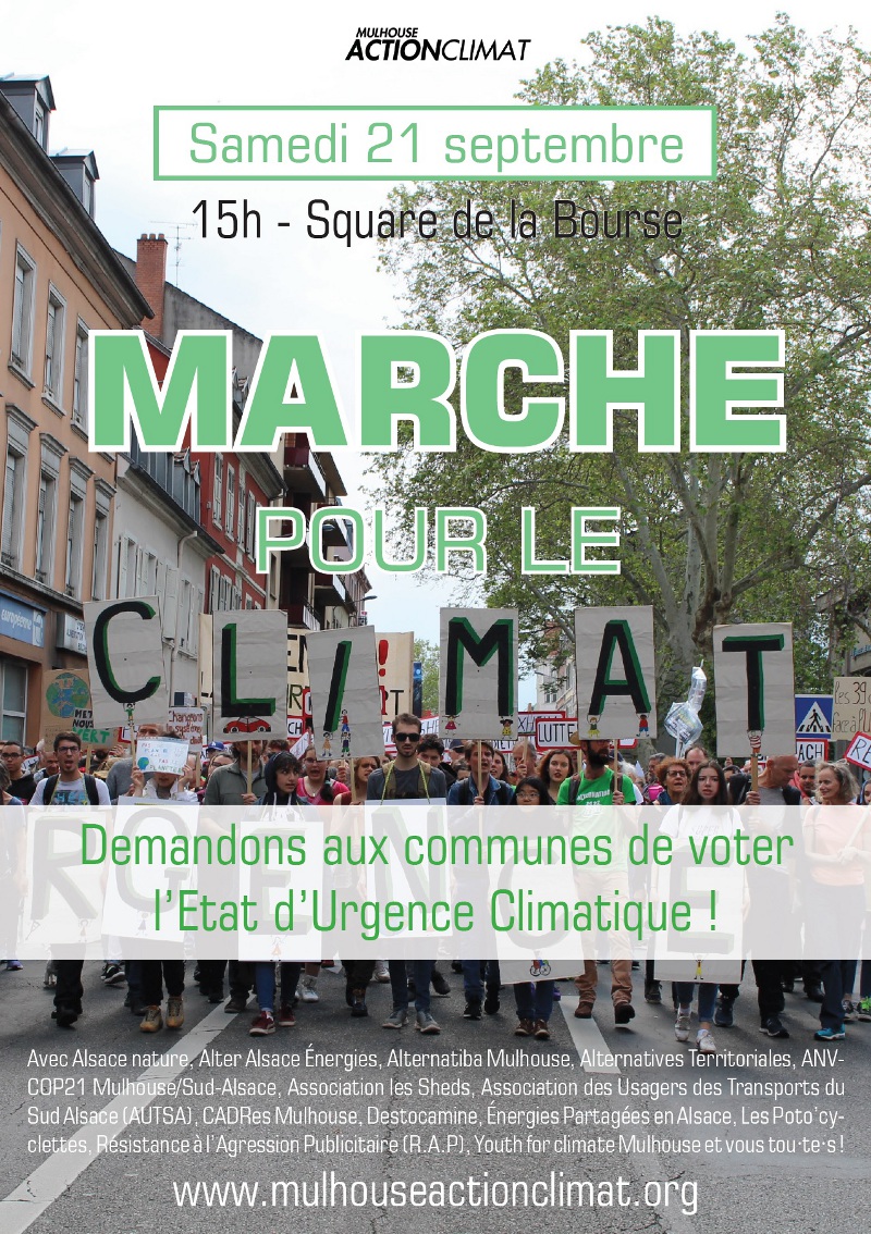 Affiche Marche pour le climat Mulhouse