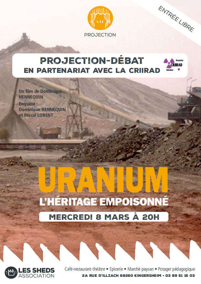 Affiche « Uranium, l'héritage empoisonné » de Dominique HENNEQUIN