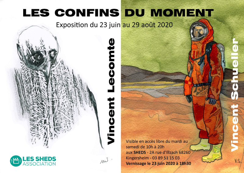 Affiche « Les confins du moment » par Vincent Lecomte et Vincent Schueller