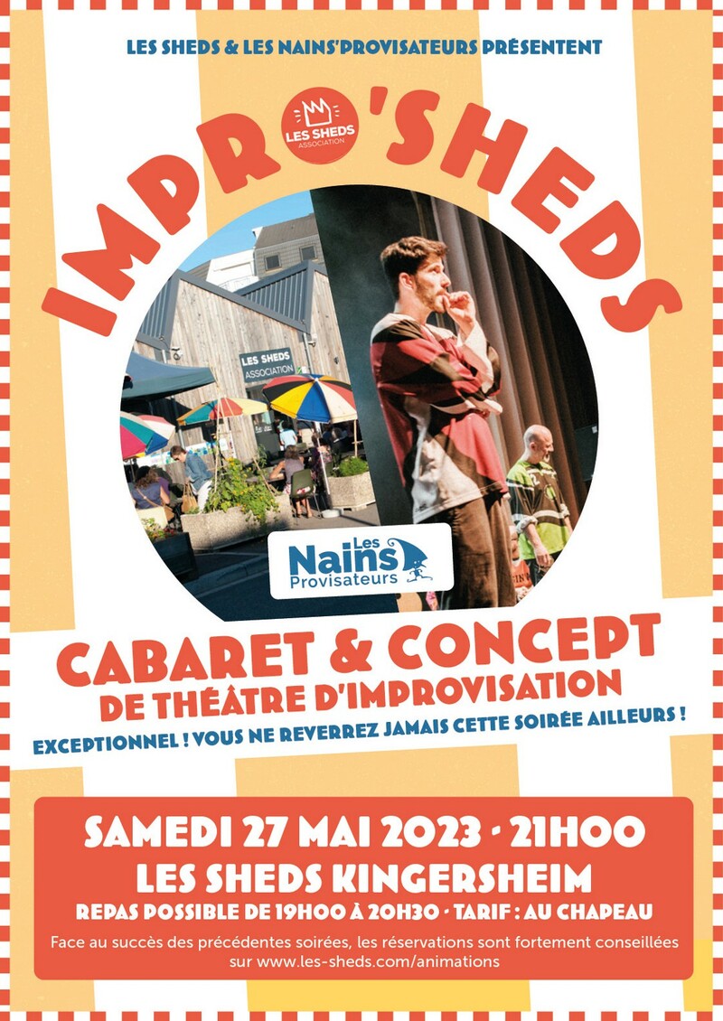 Affiche Impro'Sheds n°3 : cabaret, concept et compagnie !