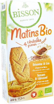 Matins Bio 4 céréal. 200g