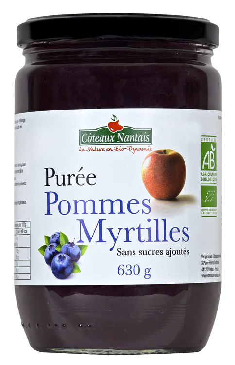 Purée Pomme Myrtille 630g