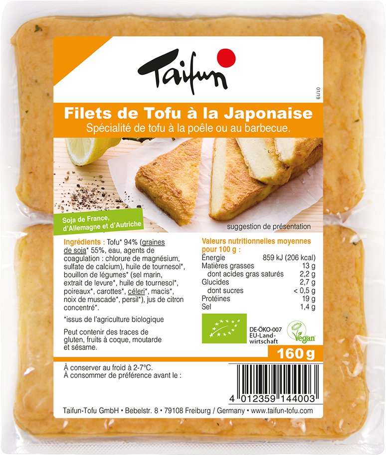 Tofu Japonaise filets 160g