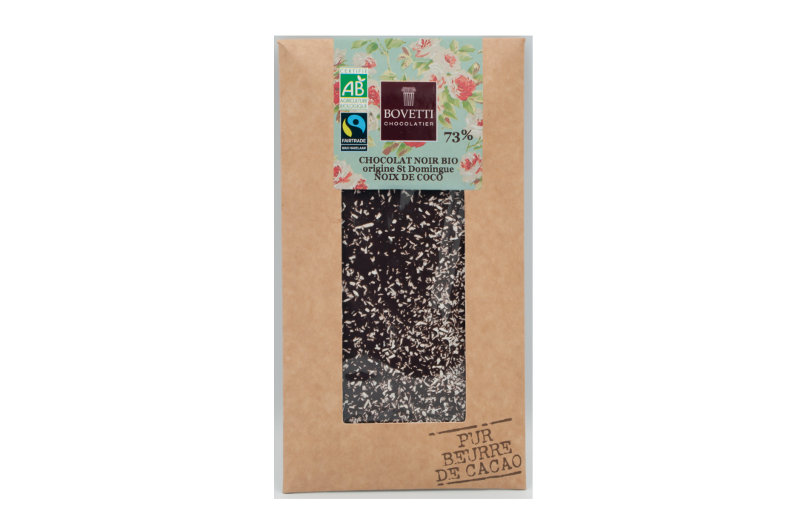 Chocolat noir 73% noix coco 100g