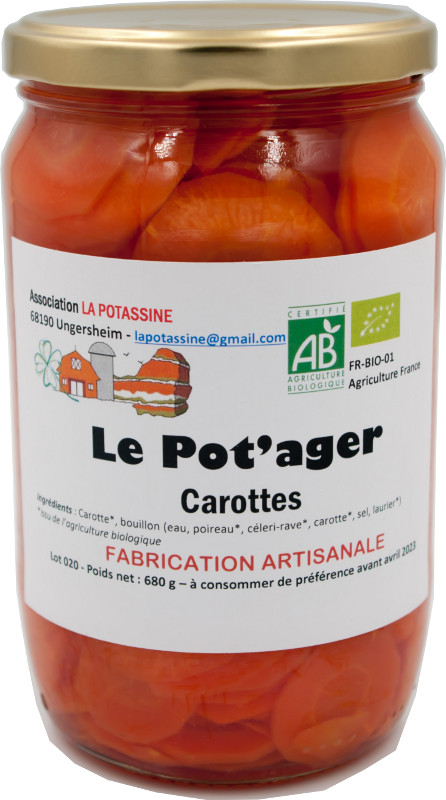 Carottes en rondelles 680g