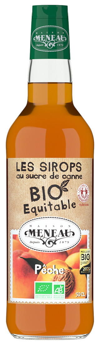 Sirop de pêche MENEAU 50cL