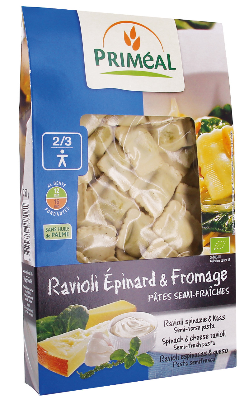 Ravioli épinard-fromage 250g