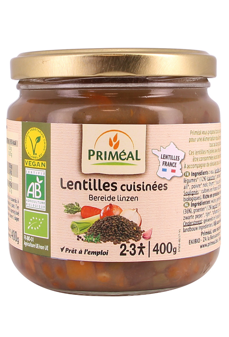 Lentilles cuisinées 400g