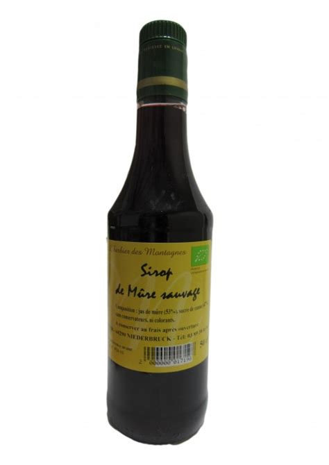 Sirop mûre sauva. 50cl